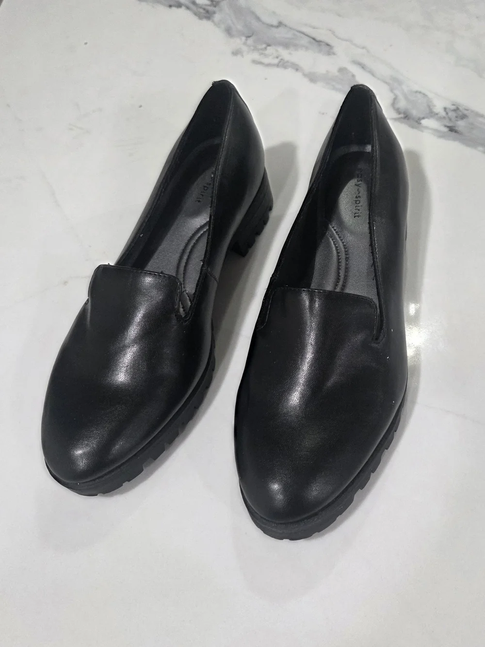 Easy Spirit Black Slip-On Comfort Loafers